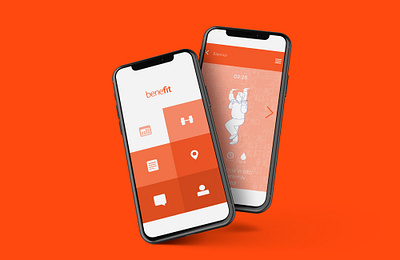 Benefit - A New Office Life app branding design flat minimal ui ux web