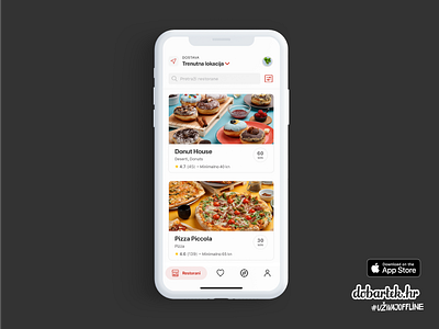 Delicious dobartek.hr iOS App delivery app food