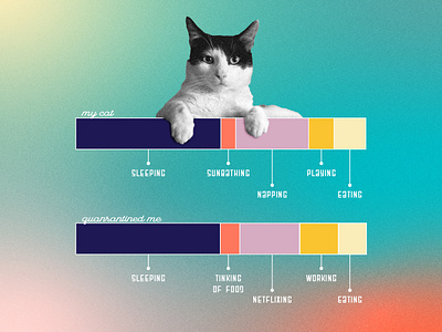 Self-Isolated Designer california collageart data visualization data viz datavisualization design designlife gradient illustration photoshop retro weeklywarmup