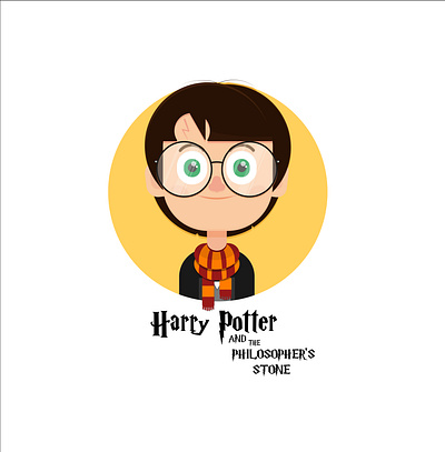 Harry Potter book character child harrypotter illustration magic vector