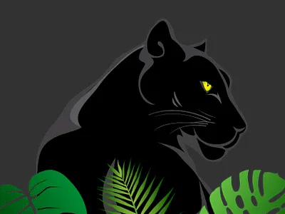 Stoic Jaguar graphic jaguar nature illustration neil humphrey vector vector illustration visual design