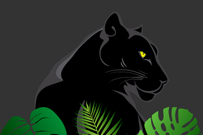 Stoic Jaguar graphic jaguar nature illustration neil humphrey vector vector illustration visual design