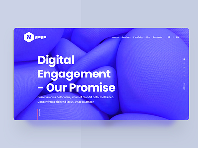 Digital Engagement app branding business clean design detail landing design landing page ui landingpage muzli product ui uidesign ux web web design web design agency web design and development website website design