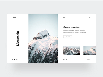 Mountain design figma minimal simple web