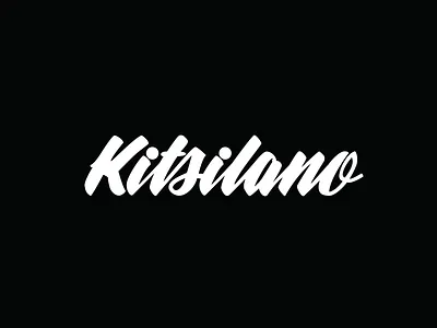 'Kitsilano' Hand Lettering adobe illustrator custom lettering custom type hand lettering lettering logo procreate type vector