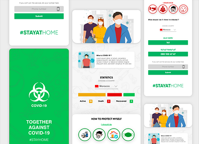 Together against COVID19 app appdesign application application design clean corona coronavirus covid covid 19 covid19 flat ios minimal ui uiux ux vector webdesign