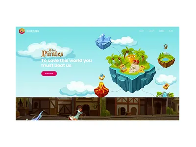 Gaming Demo 3d animation candycane colors galaxy gaming illustration isle lettering mobile neon paralax pc pirate strategy visuals website