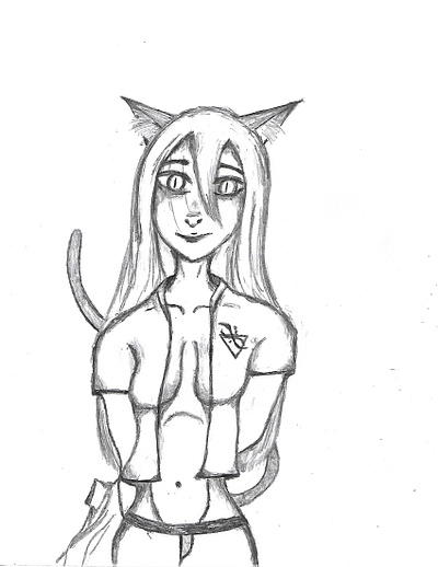 Menhit cat female fantasy