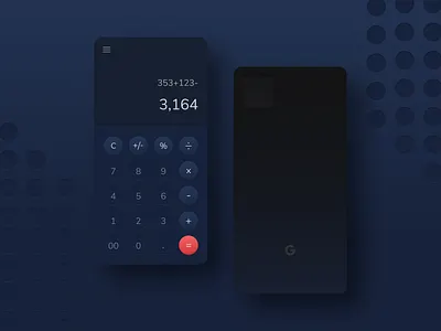 UI Challenge 005 | Calculator app calculator dark mode dark ui figma ui uichallenge uidesign