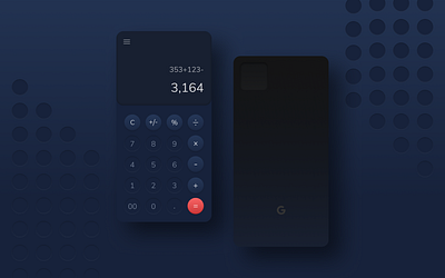 UI Challenge 005 | Calculator app calculator dark mode dark ui figma ui uichallenge uidesign