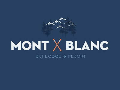 Ski Lodge Logo | Daily Logo Challenge Day 8 branding dailylogochallenge design lodge logo mountain outdoors resort ski skiing