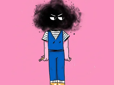 Creative Block cartoon doodle drawing illustration sketch