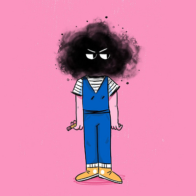 Creative Block cartoon doodle drawing illustration sketch