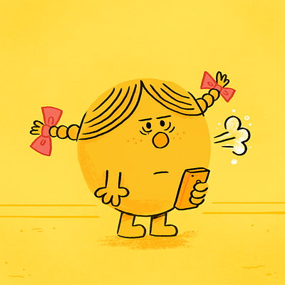 Little Miss and Mr Men cartoon character art doodle illustration kidlitart