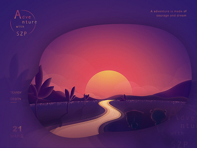 The adventure with SZP design illustration