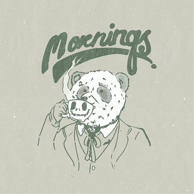 Morings badge design badgedesign branding desain flatedesign illustration ilustrasi logo vector vektor