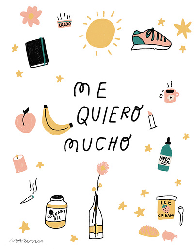 I love myself digitalart illustraion latinx lettering selfcare