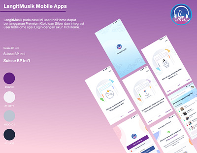 Langit Musik Mobile Portofolio app design figma mobile app ui ux
