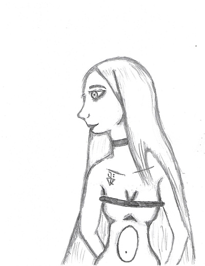 Lily the wonderful drawing fantasy female manga pencil pose