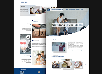 webpsd-perelson weiner llp brnading bradning barnding illustration layout design mockup webpagedesign webpsd website concept website design