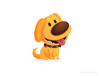 Dug cartoon character children cute disney fanart illustration kidlitart kids mexico pixar up
