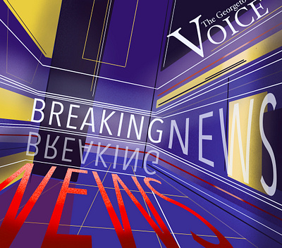 Breaking News 1 breaking news design digital art illustration news procreate