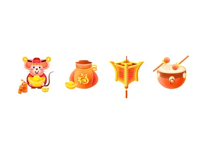 mouse design icon illustration 插图