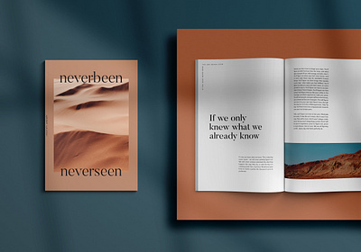 Neverbeen — Neverseen a4 editorial design graphicdesign layout magazine cover magazine spread typogaphy