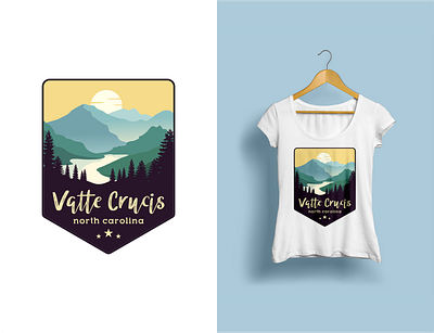 vatte crucis abstract abstract art abstract design classic car classic design design icon illustration logo logodesign mountain north corolina t shirt vector