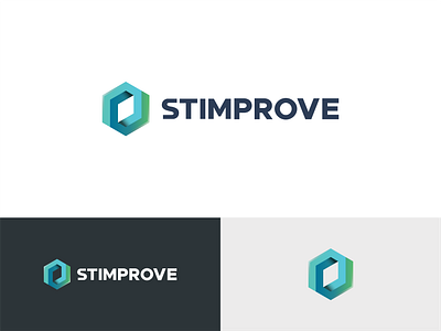 Logo Design for Stimprove brand identity design flat icon logo minimal symbol team typography vector