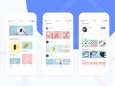 一个整合图片素材的app.1 ui