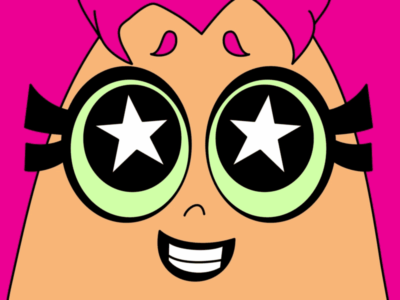 Starfire 2d 2d animation 2danimation animation cartoon network doodle gif maginpanic toonboom