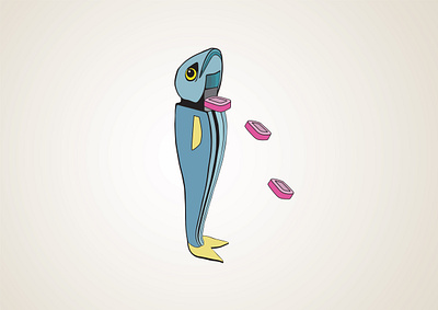 PEZ fish adobe illustrator illustration vector