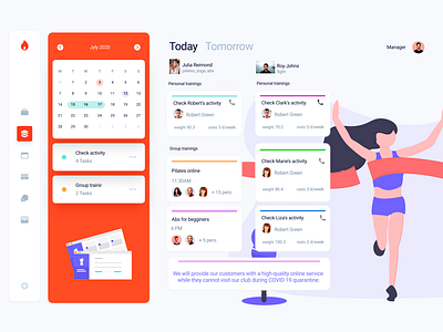 Fitness task managment dashboard dashboard dashboard design dashboard ui design ui user interface ux