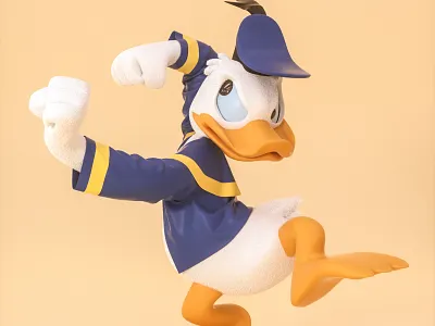 "Don"Donald Fauntleroy Duck-唐老鸭 c4d character design illustration letter mascot roles three dimensional ui 三维 唐老鸭