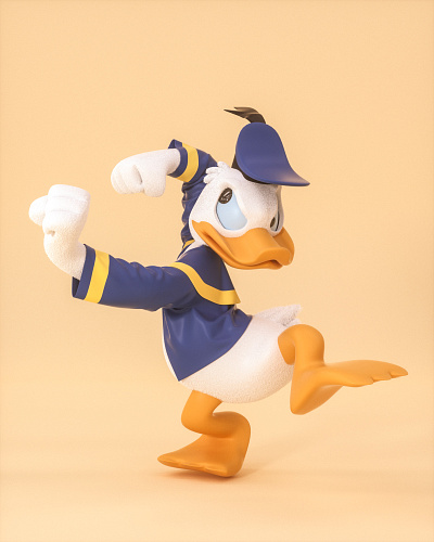 "Don"Donald Fauntleroy Duck-唐老鸭 c4d character design illustration letter mascot roles three dimensional ui 三维 唐老鸭