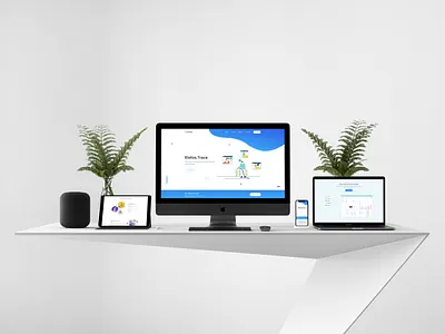 Trace.elefos - Web Design blockchain blue elefos responsive tech technology trace traceability traces