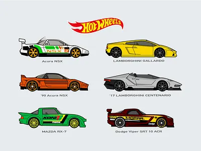 HotWheels Car Collection car icon illustration vector vector illustration