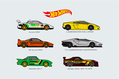 HotWheels Car Collection car icon illustration vector vector illustration