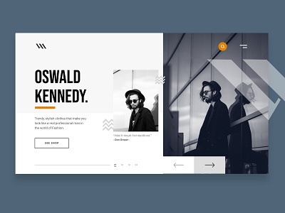Fashion Landing Page design minimal ui web website