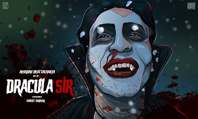 Dracula Sir Poster creative dracula sir illustration dracula sir poster dracula sir poster drawing graphic design illustration photoshop poster saikat sarkar saikat sarkar illustration saikatsarkar16