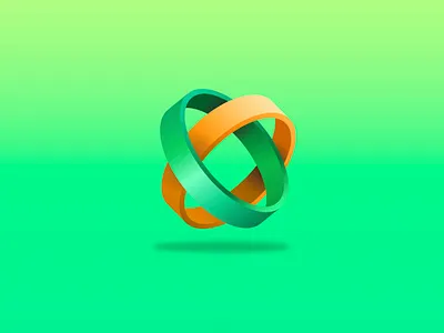 Double Ring 3D adobeillustrator branding creativelogo logodesign luxurylogo mockup design product design unique logo