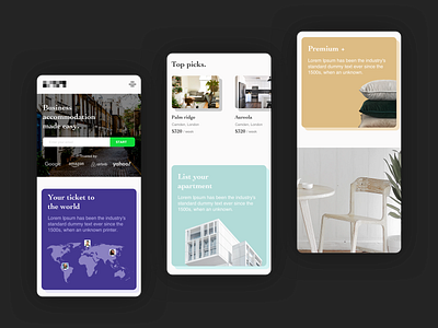 Enterprise Travel | Mobile design enterprise hotel layout mobile travel ui ux