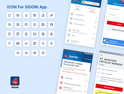 Icon Design — SIDONI Application essential icons icon design icon designs icon set interface icons line icons ui design ui icons