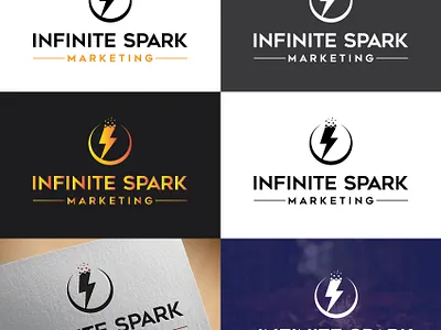 Infinite Spark Logo branding businesslogo companylogo design infinite spark logo infinite spark logo logo