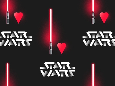 I Love Star Wars branding dark side darkside darth darth vader darthvader design digital illustration illustration art illustrations illustrator logo star wars star wars art star wars day starwars