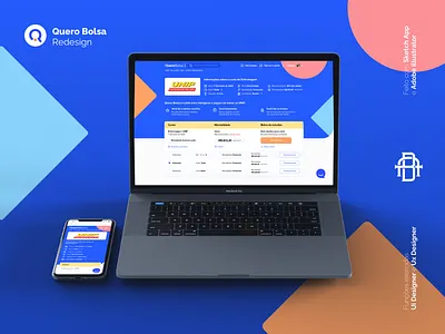 Quero Bolsa - Proposta Redesign app design edtech education educational educação icon ios mobile redesign ui ux web
