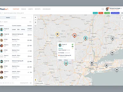 Fleetsu - Fleet management app clean design interface responsive ui ux web webdesign website