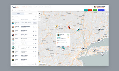 Fleetsu - Fleet management app clean design interface responsive ui ux web webdesign website