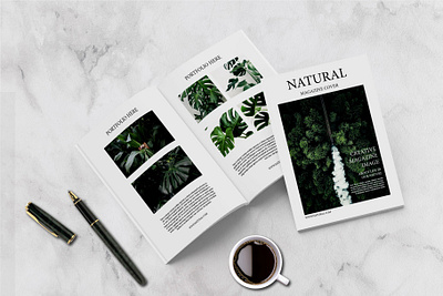 Natural - Magazine Template branding brochure business catalogue clean elegant magazine modern natural portfolio template